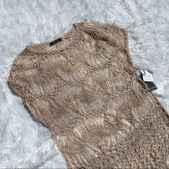 DOLCE CABO Sand Crochet Top Small - Picture 11 of 11